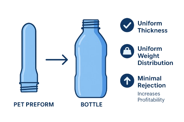 Blog by GMS, preform manufacturer from Rajasthan, How Choosing Right Preforms can Reduce Packaging Costs for Bottlers